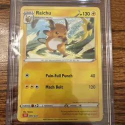 CGC 10 Raichu Holo 009/034 Trading Card Game Classic CLC Pokemon Card - Image 3