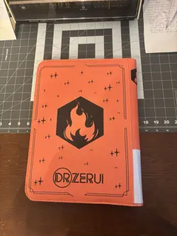 Pokemon binder Drzerui 9 pocket trading card binder Among Us Fire Type Pokemon - Image 1