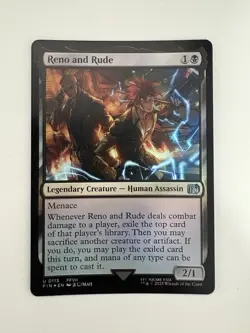 Reno and Rude Foil MTG Magic the Gathering Card NM Near Mint FIN - Image 1