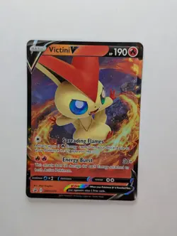 Victini V - SWSH104 - Pokemon Sword & Shield Promo Ultra Rare Holo Card LP - Image 1