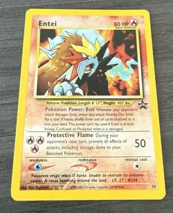 Entei 34/53 Reverse Holo Pokemon TCG Card Wotc Promo - Image 1