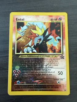 Entei 34/53 Reverse Holo Pokemon TCG Card Wotc Promo - Image 2