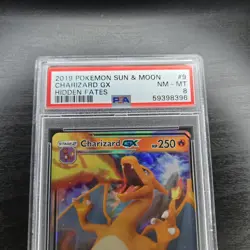 2019 Pokemon Hidden Fates Charizard GX 9/68 PSA 8 Graded Pokemon Card - Image 2