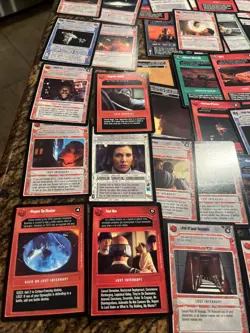 200 + Lot 1997 Decipher Star Wars Customizable Card Game Mint Unplayed Card Lot - Image 2