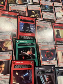 200 + Lot 1997 Decipher Star Wars Customizable Card Game Mint Unplayed Card Lot - Image 3