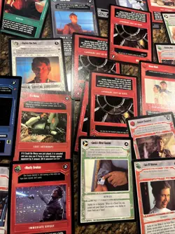 200 + Lot 1997 Decipher Star Wars Customizable Card Game Mint Unplayed Card Lot - Image 4