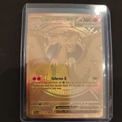Mega Charizard X EX Phantasmal Flames 130/094 Mega Hyper Ultra Rare Gold Card - Image 1