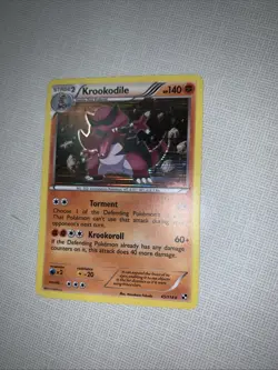Pokemon 2011 Near Mint NM Krookodile Black & White 65/114 Holo Card - Image 2