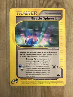 Miracle Sphere Beta - 130/144 Skyridge Set E-Series - Pokemon Card - HP - Image 1