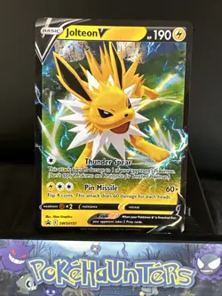 Pokemon Card Jolteon V Swsh151 Sword & Shield Black Star Promo Ultra Rare NM - Image 1