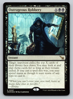 Outrageous Robbery FOIL - Murders at Karlov Manor MTG - Image 1