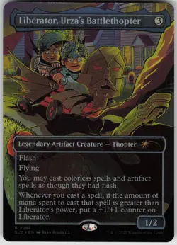 MTG Liberator, Urza's Battlethopter (Rainbow Foil) Foil NM Secret Lair Drop Seri - Image 1