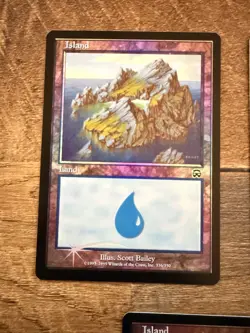 7th Edition MTG Island Mana Land FOIL - LOT #332 #334, #335, #336, #338 - Image 3