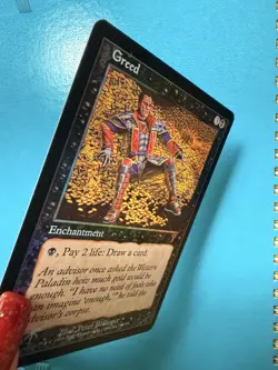 Greed MTG Core 7th Edition FOIL Black Rare Sorcery NM #140 of 350 - TX - Image 3
