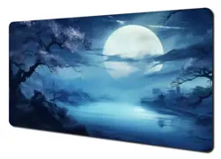 Dusk Moon TCG Playmat 60x36cm Neoprene Stitched Edges Pokemon MTG - Image 1