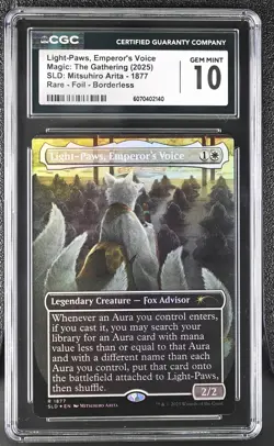 LIGHT-PAWS, EMPEROR'S VOICE Secret Lair Foil Mitsuhiro Arita CGC 10 MTG - Image 1