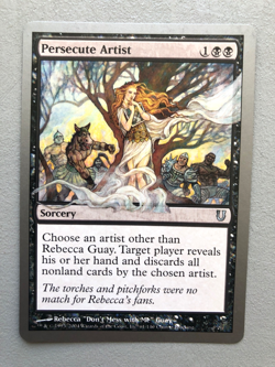 Mtg Carte Magic Unhinged Persecute Artist English NM - Image 1