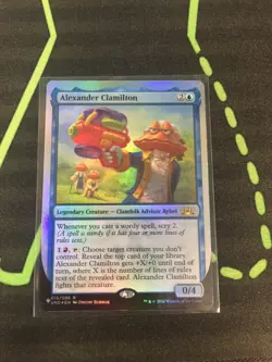 MTG Magic The Gathering Alexander Clamilton Foil Legendary Commander - Image 1