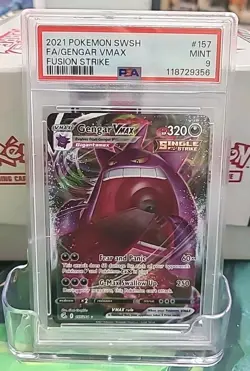 Pokemon TCG - Gengar VMAX 157/264 - Fusion Strike - PSA 9 - Image 1