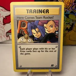 Pokemon TCG - HERE COMES TEAM ROCKET! - 71/82 - RARE TEAM ROCKET (2000) - NM - Image 1