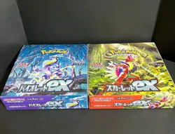 【Ends Jan14】Pokemon Scarlet ex &Biolet ex booster box Sealed w/o shrink Japanese - Image 1