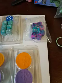 Pokemon Accessories! Dice Sets, Status Coins Sets, Coins, Keychain, And Pins - Image 4