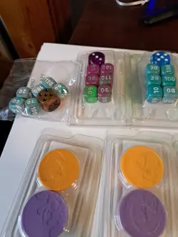 Pokemon Accessories! Dice Sets, Status Coins Sets, Coins, Keychain, And Pins - Image 5