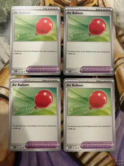 4x Air Balloon 079/086 Pokemon Black Bolt Regular English - PLAYSET - NM/M 🔥 - Image 1