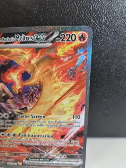 Pokemon TCG Team Rockets Moltres Ex Destined Rivals 229/182 - Image 2