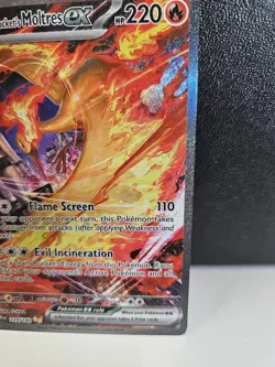Pokemon TCG Team Rockets Moltres Ex Destined Rivals 229/182 - Image 3