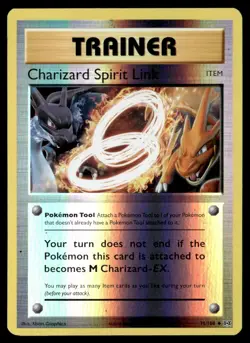2016 XY - Evolutions reverse holo Charizard Spirit Link Uncommon #75 - Image 1