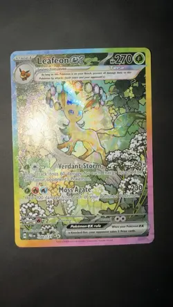 Pokemon TCG Leafeon EX 144/131 Prismatic Evolutions SIR NM - Image 1