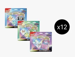 Pokemon SV PRISMATIC EVOLUTIONS Tech Sticker Collection Display Case 12 Blisters - Image 2