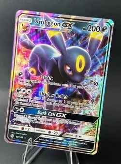 Umbreon GX 80/149 Sun & Moon Base Set ULTRA RARE POKEMON TCG [LP] - Image 2