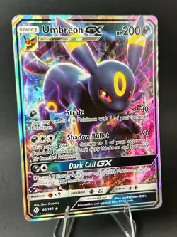 Umbreon GX 80/149 Sun & Moon Base Set ULTRA RARE POKEMON TCG [LP] - Image 4