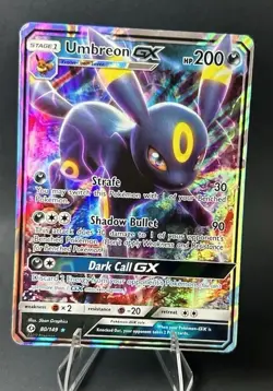 Umbreon GX 80/149 Sun & Moon Base Set ULTRA RARE POKEMON TCG [LP] - Image 5