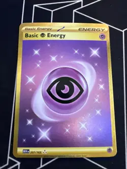 Pokemon TCG Scarlet & Violet 151 Basic Psychic Energy 207/165 Hyper Rare - Image 1