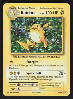 Raichu 36/108 Pokemon TCG XY - Evolutions VLP - Image 1