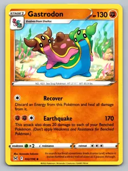 Pokemon TCG SWSH11: Lost Origin Gastrodon 102/196 - Image 1