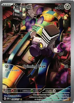 Pokemon TCG Vroom 206/197 Obsidian Flames Full Art Illustration Rare Holo NM - Image 1