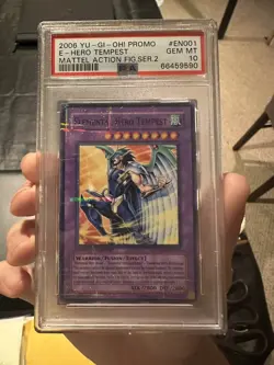 Yugioh PSA 10 Elemental Hero Tempest MF02 EN001 Parallel Rare Mattel Gem Mint 💎 - Image 1