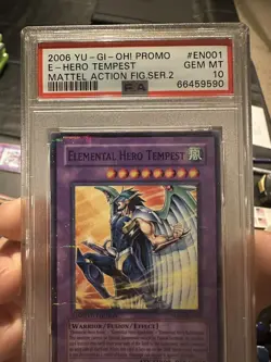 Yugioh PSA 10 Elemental Hero Tempest MF02 EN001 Parallel Rare Mattel Gem Mint 💎 - Image 3