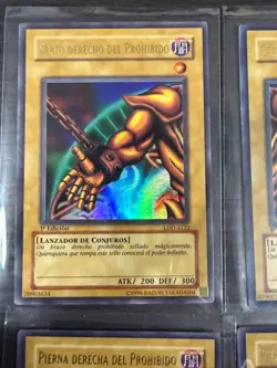 Yugioh LOB 1st Edition Complete Exodia Ultra Rare set Spanish LDD - Image 3