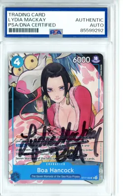 PSA Signed Lydia Mackay One Piece Boa Hancock (Illustration Box Vol.1) ST17-004 - Image 1