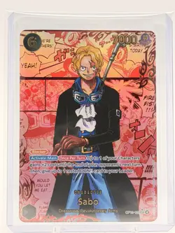 🔥 ULTRA RARE One Piece OP13-120 SABO RED MANGA Parallel! 1 In 20 Case HIT!🔥 - Image 3