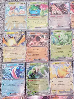 3x Double Rare EX, Ultra Rare V Pokemon Lot, Authentic Holo Pokemon Cards, NM x3 - Image 3
