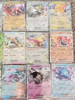 3x Double Rare EX, Ultra Rare V Pokemon Lot, Authentic Holo Pokemon Cards, NM x3 - Image 4