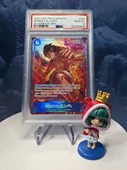 PSA 10 Monkey D Luffy OP02 062 Alt Art One Piece Card Game Paramount War English - Image 1