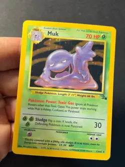 Muk 13/62 Fossil Unlimited Holo Rare - WOTC Pokemon Card Near Mint - - Image 4