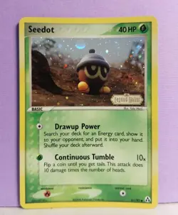 Seedot 61/92 Ex Legend Maker Set Stamped Holo Pokemon Card Nintendo 2006 - Image 1